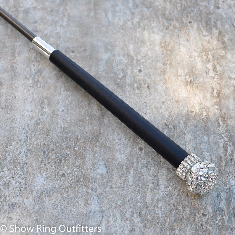 36 Luxury Silver Riding Whip Saddleseat Whip Crystal Etsy UK