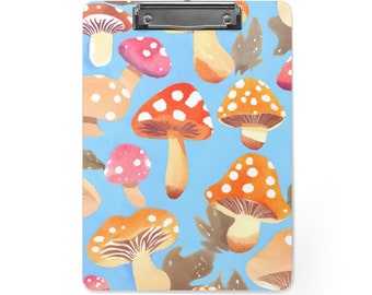 Whimsical Mushroom Clipboard