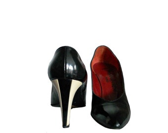 Yves Saint Laurent Black & White Vintage Pumps