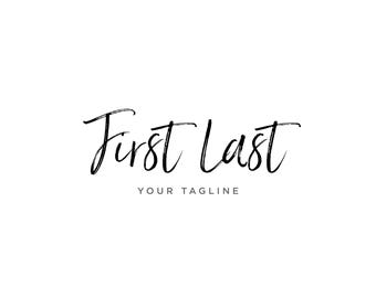 Custom Vector Script Logo: Shop Logo, Premade Logo, Feminine Logo, Minimalist Logo, Customizable, Vector Files Included