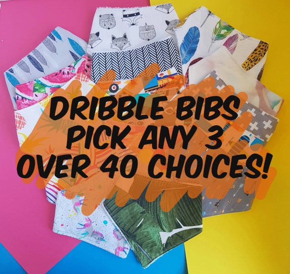 etsy dribble bibs
