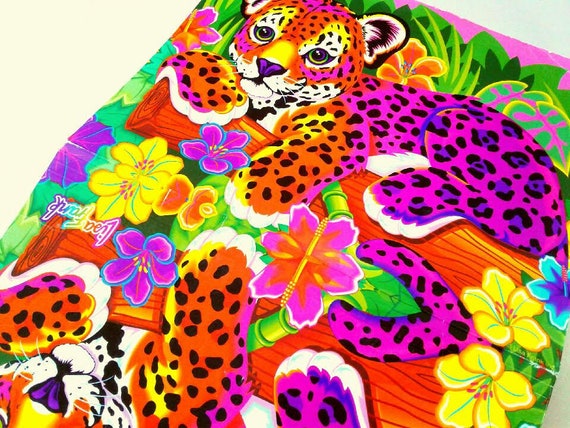 Rare Lisa Frank Leopard Named Hunter File Folder 1990 S Etsy