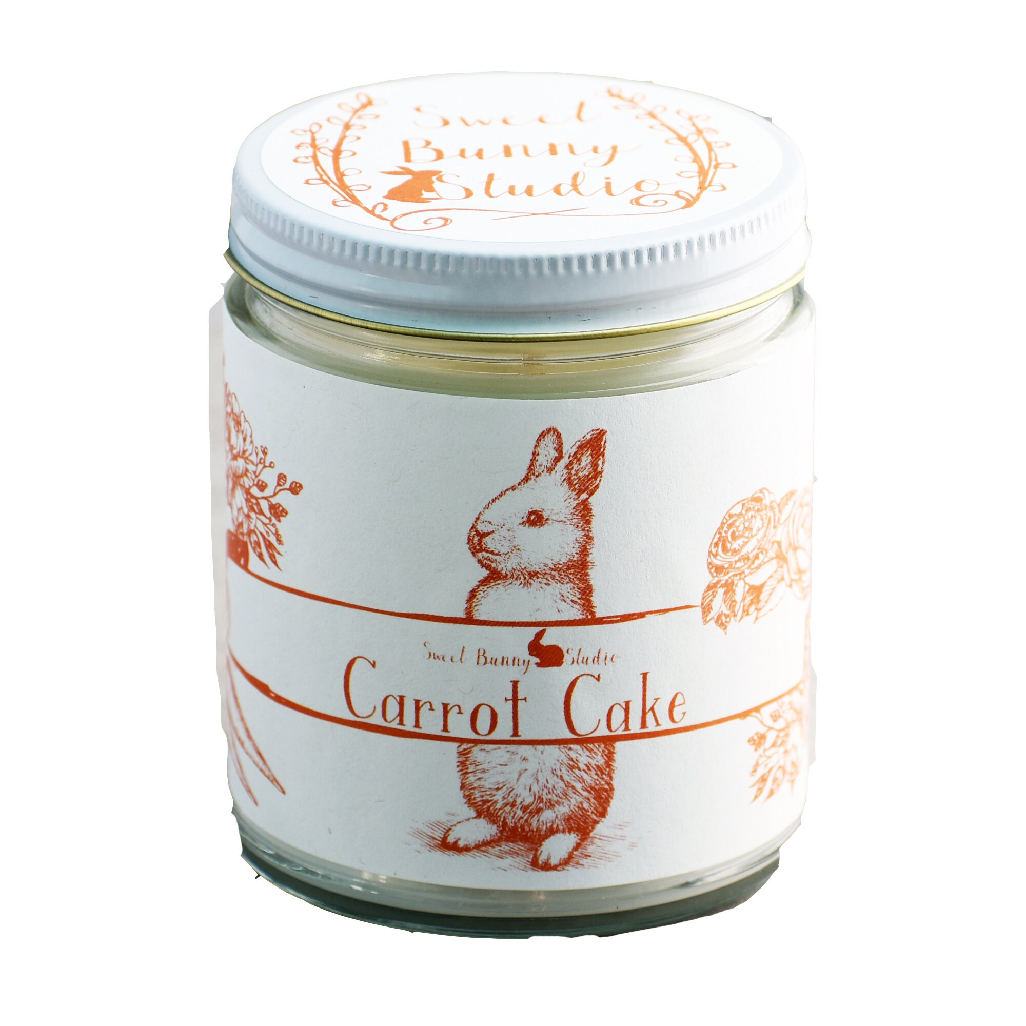 Sweet carrot cake candle