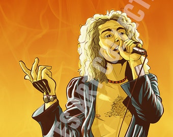 Robert Plant (led zeppelin) 11 x 17 Print