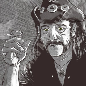 Lemmy Kilmister (motörhead) 8.5 x 11 Print