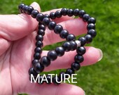 Adjustable Beaded Penis Ring, Black Wood bead Cock chain, Cock Jewelry, Penis Jewelry, Mature adult toy, Bondage bdsm sex toys