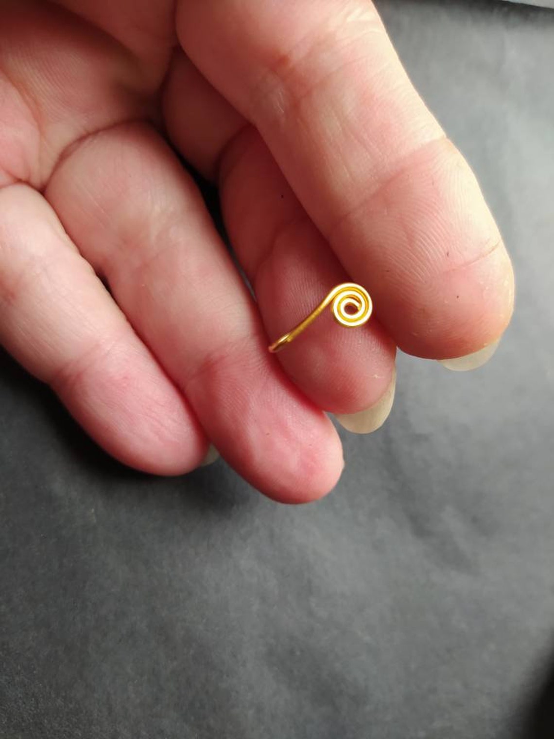 Spiral Nose Ring Body Jewelry No Pierced Fake Ring NON Etsy UK