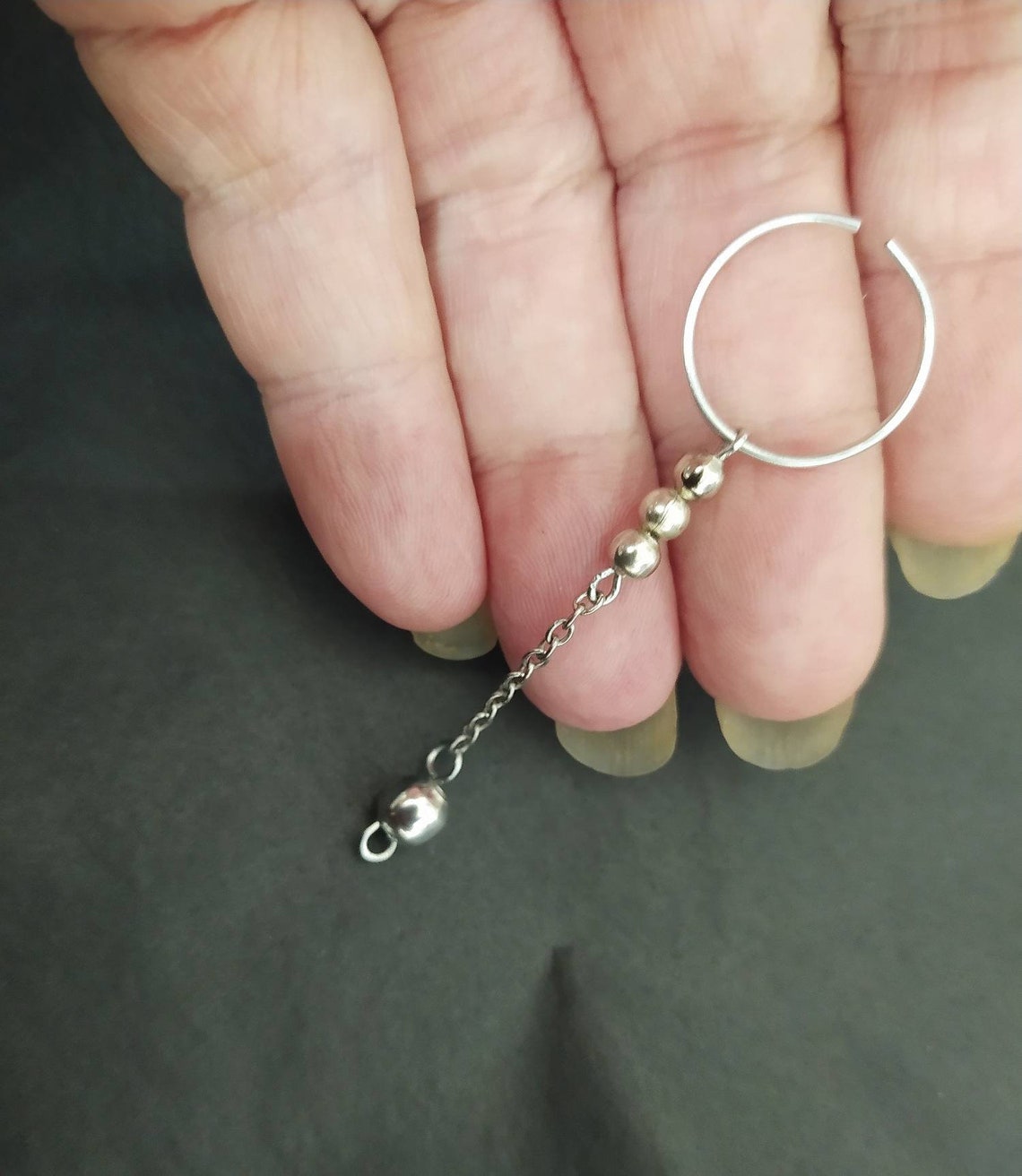 PA Piercing Dangle jewelry Non Piercing Cock Ring Gold Etsy
