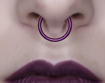 Septum Ring, Fake Nose Ring, Nose cuff Jewelry Non piercing faux septum ring Handmade, Non tarnish, hypoallergenic, nickel free