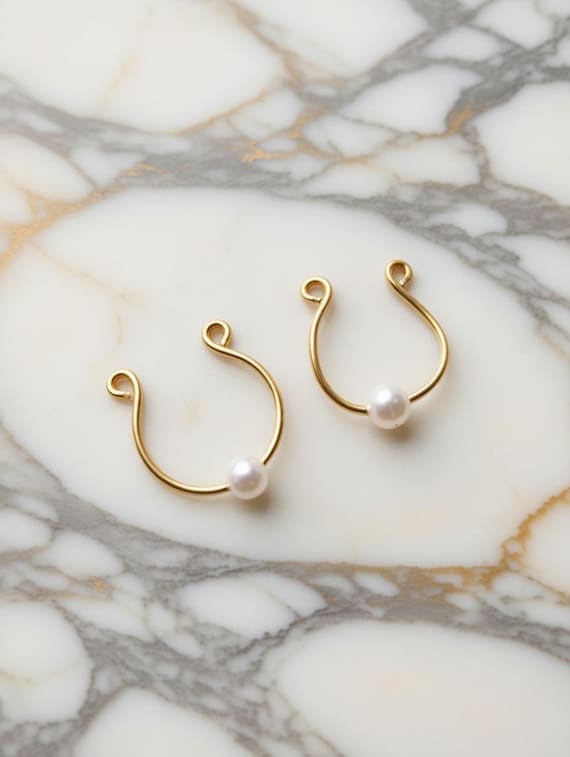 Pearl Nipple Clamps: Non Piercing Adjustable Erotic Jewelry