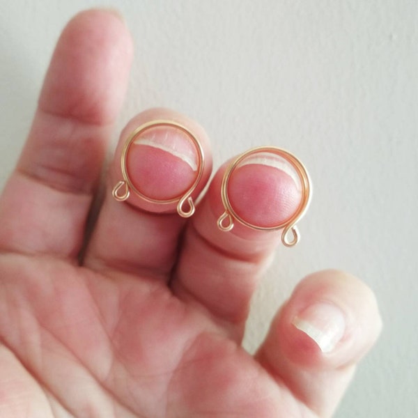 Anillos para pezones ajustables sin perforación: Cobre bañado en plata