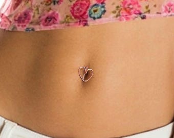 Trend Navel Belly bar piercing, Belly Button Ring, DIFFERENT shapes (spiral , heart , snake) hypoallergenic wire Body Jewelry