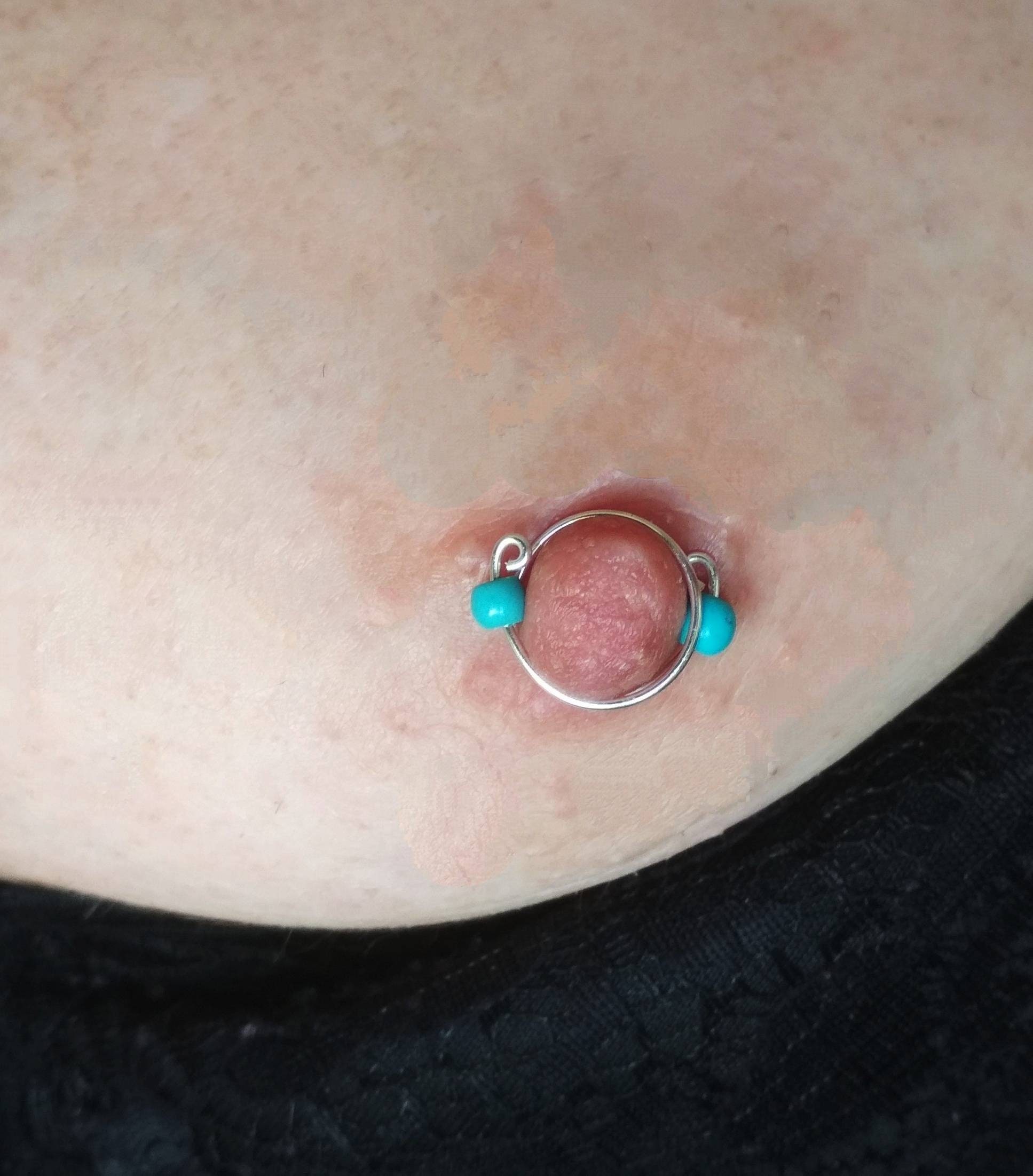 Turquoise Non Piercing Nipple Rings Nipple Clamps Intimate image