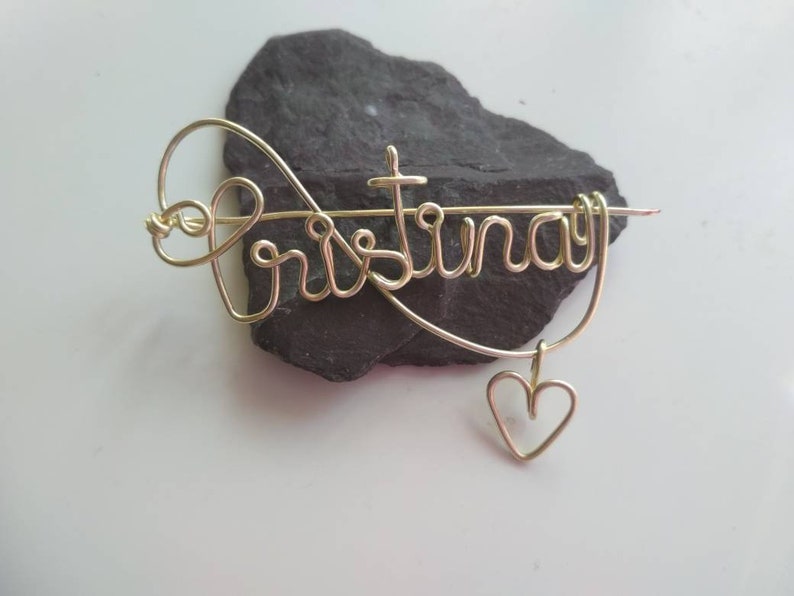 Name with Charms Pin