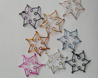 Star Nipple clamps, Sexy Non Piercing Nipple Jewelry, nipple Rings, Erotic Rings Fake Nipple Jewellery, Men's BDSM, Mature sex toys