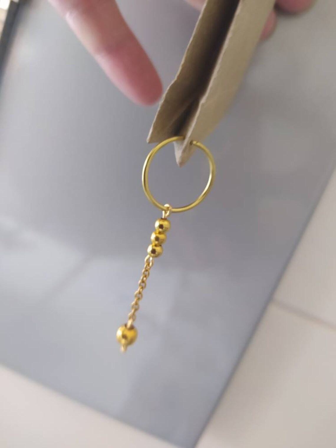 PA Piercing Dangle jewelry Non Piercing Cock Ring Gold Etsy