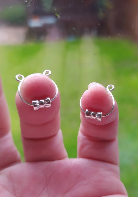 Nipple Clamps Non Piercing Nipple Rings Feminine Bow Nipple Etsy