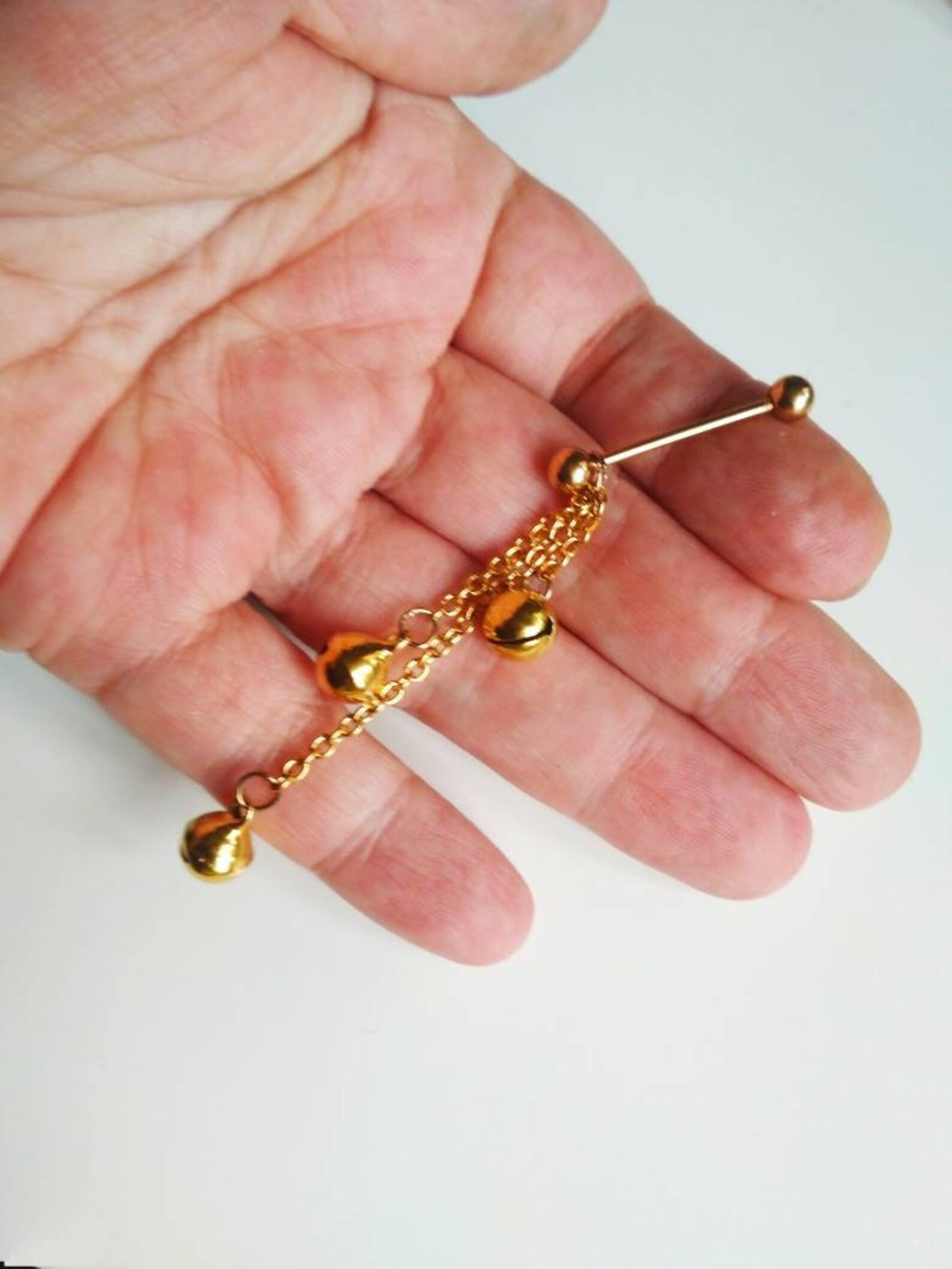 VCH Jewelry Piercing Clitoral Dangle Barbell With Jingle Etsy