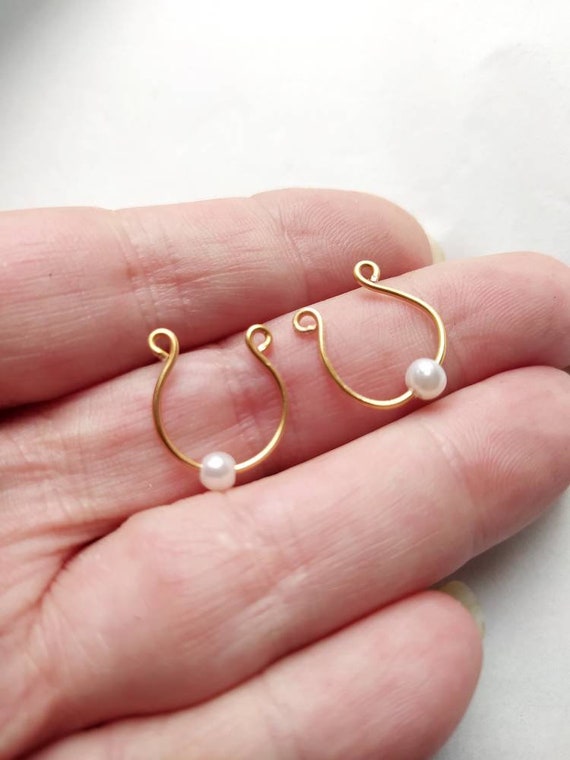 Anneaux de tétons, bijoux pince à tétons, anneaux de tétons non piercing  avec perle, jouet sexuel intime unisexe sexy, cadeau érotique, bague de  bondage mature BDSM -  France