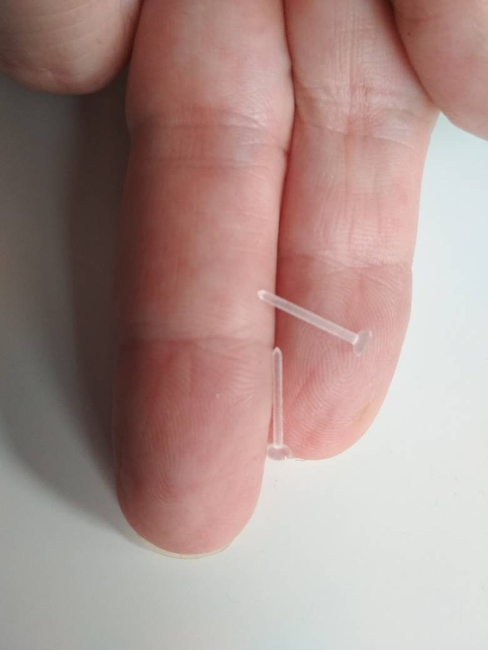 Clear Piercing Retainer With Fat Top Hide Nose Piercing Etsy UK