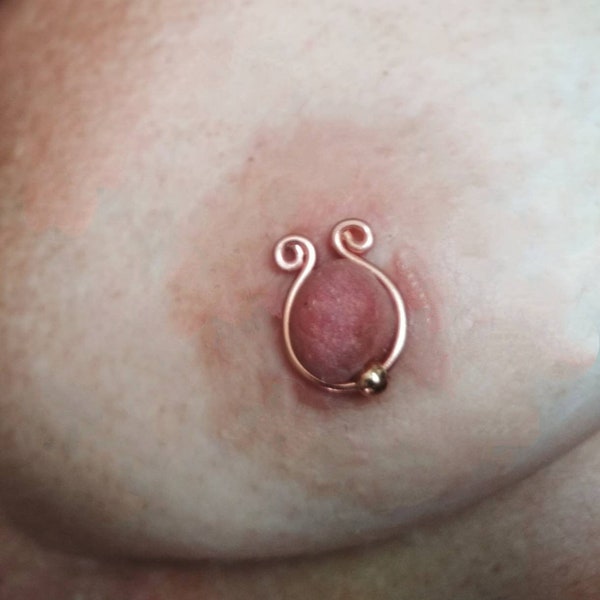Adjustable Nipple Ring, Non Piercing jewelry, Beaded nipple rings, Nipple clamps, Unisex bondage, Sexy Nipple Body rings Mature BDSM sex toy