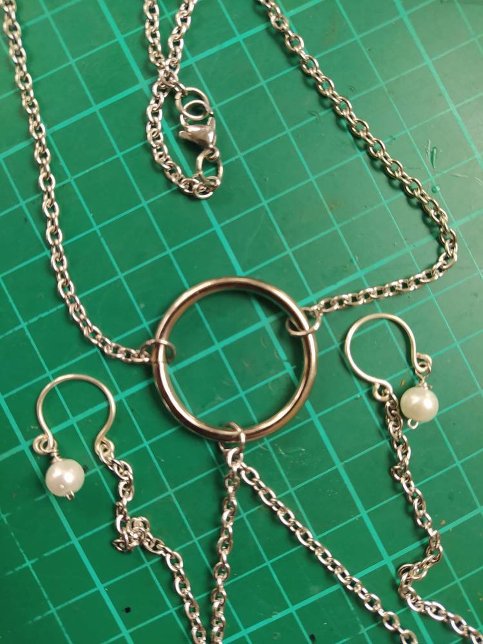 Stainless Steel Submissive O Ring Necklace to Nipples Etsy