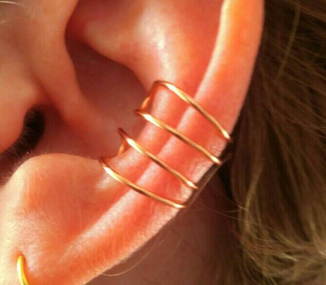 Earcuff Minimalist Wrap Ear cuff earring cuff wrap Helix 4 Etsy