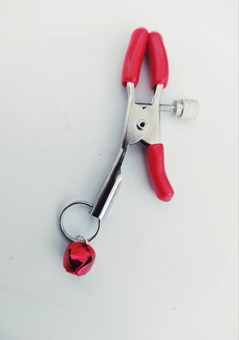 Red Bell Clit Clamp Tweezer Dangle Non Piercing Labia Clip Etsy