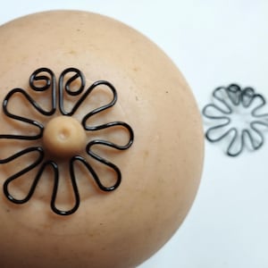 Flower Nipple Rings, Sexy Nipple jewelry, Nipple clamp, non Piercing  Nipple shield, intimates Jewelry, Mature gifts