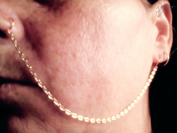 fake nose to ear chain