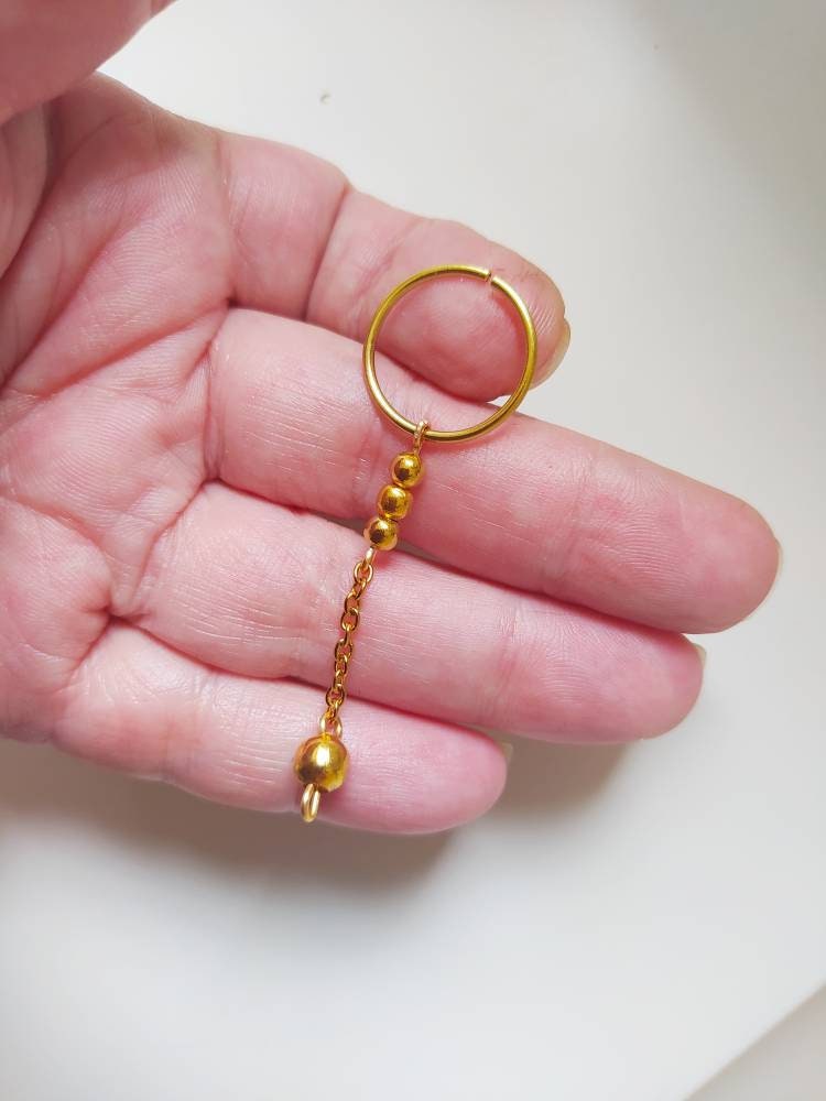 PA Piercing Dangle jewelry Non Piercing Cock Ring Gold Etsy