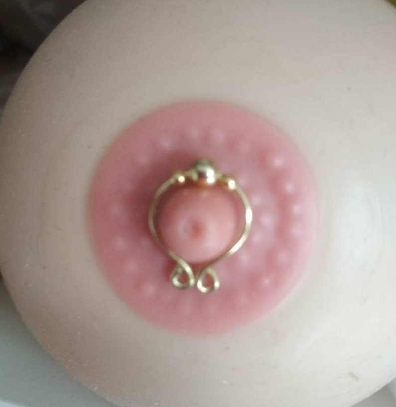 Nipple clamps, Fake nipple ring, Non Piercing Nipple jewelry Sexy Intimates, Men sex toys, Bondage rings bdsm adult fun