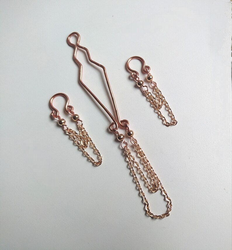 Set de joyería íntima, anillos para pezones y abrazadera para clítoris sin clip para clítoris vaginal perforante, conjunto femenino, regalo para parejas, juguetes sexuales BDSM maduros imagen 6