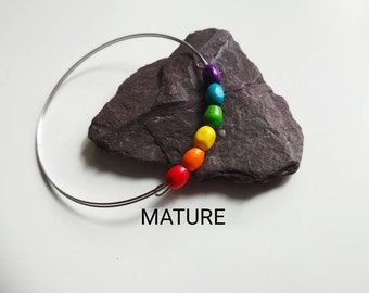 Pulsera de pene del orgullo LGBTQ, joyería del pene del orgullo gay, joyería del escroto del anillo del gallo del arco iris, joyería íntima masculina, juguete sexual maduro sexy