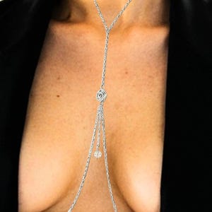 Sexy Nipple Noose Necklace, Fake Nipple rings, Deluxe Jewelry Non Piercing, Rose Nipple Chain, Nipple Jewellery, Mature gift