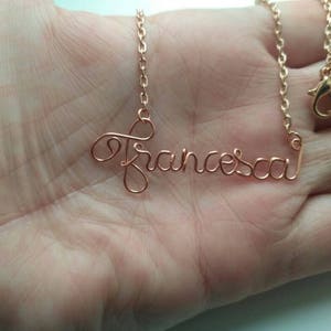 Personalized Necklace, Custom Name bracelet, Minimalist Bracelet, Holiday gift jewelry, Bridesmaid, any word gifts, Birthday gift ideas image 5