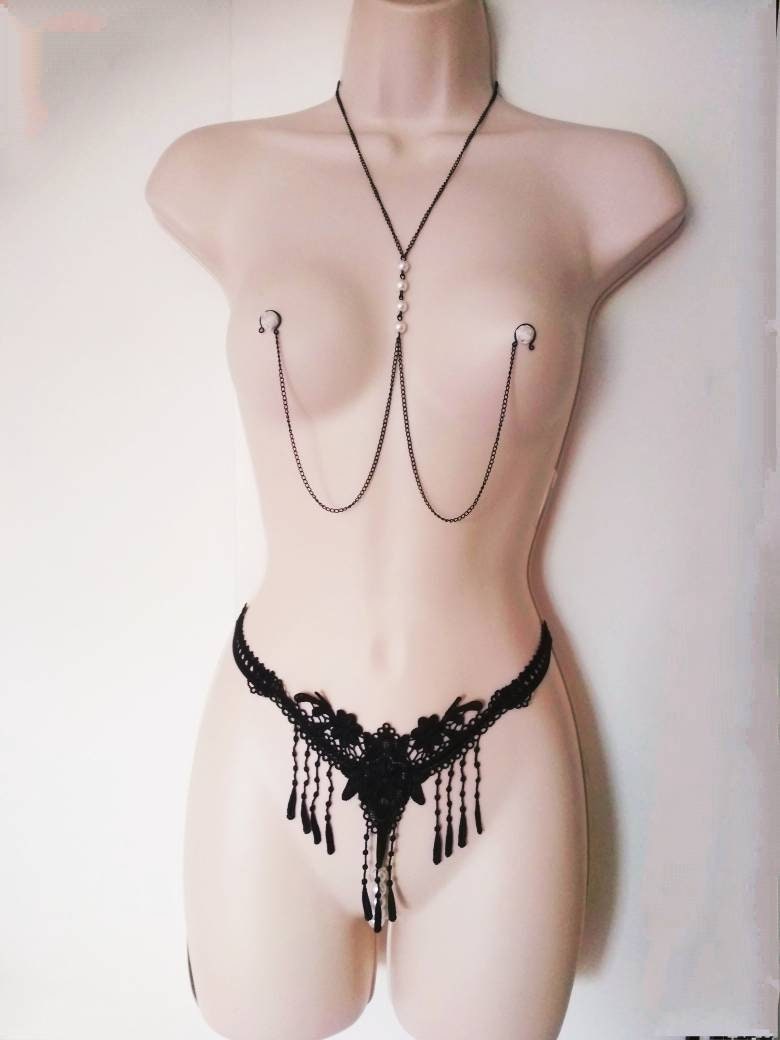 Sexy Open Lingerie Black Open Panties G-string Thong & - Etsy Norway