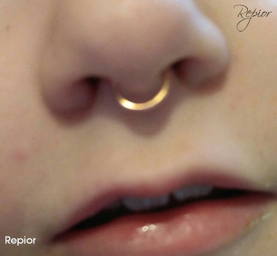 14k Rose Gold Filled Fake Nose Ring