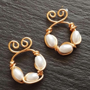 Adjustable Clip On Nipple Jewelry,on Piercing Nipple Rings with Crystal Pearls, Clip on Nipple Clamp, Elegant Nippies, Nipple Jewelry Gift