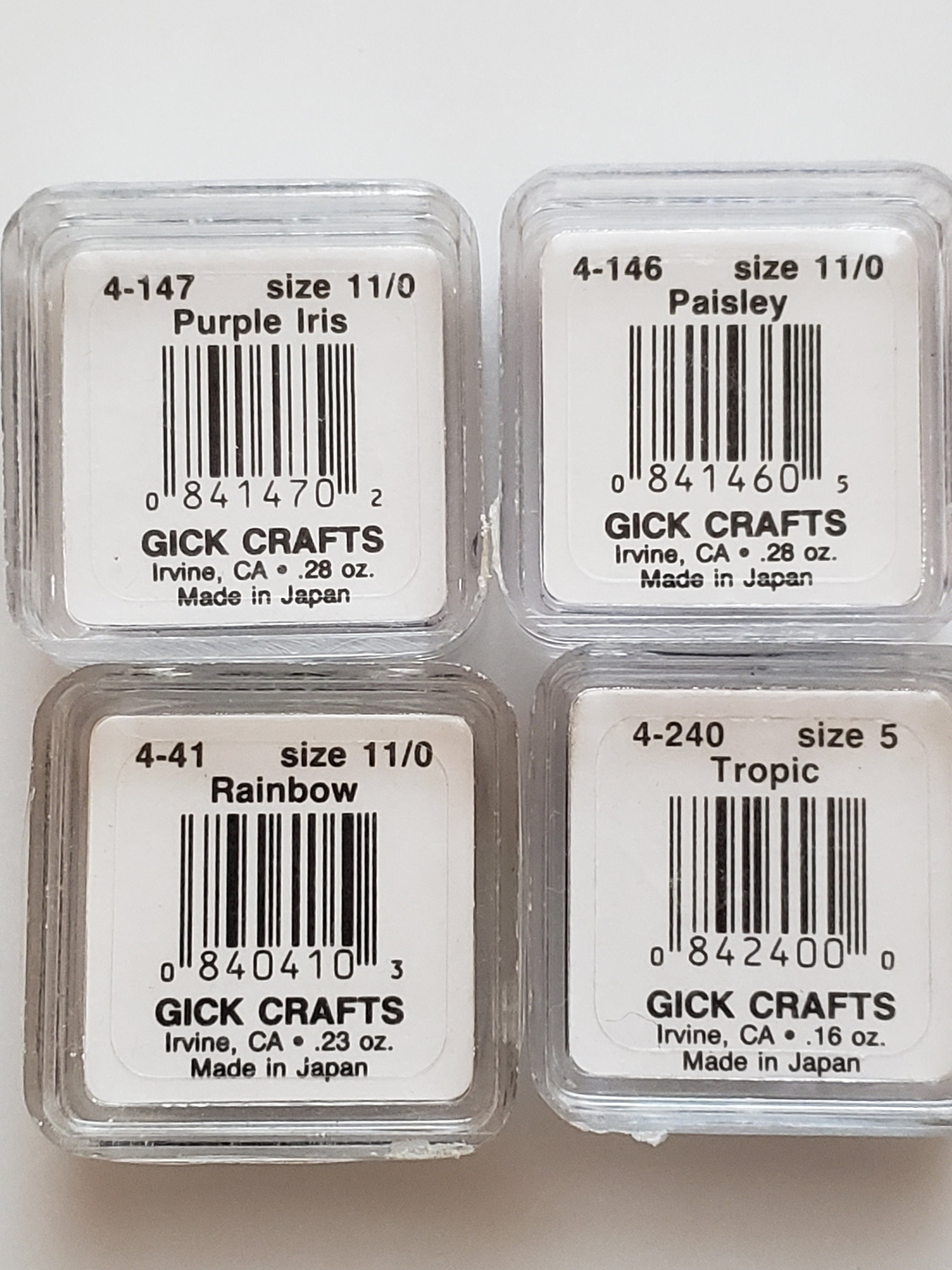 Gick Craft Seedbugle Bead Mixed Lot 4pcs GB16 Etsy
