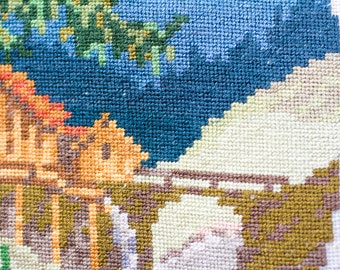 Spring Tapestry, Summer Gobelin Tapestry, Needlepoint, Needlework, Wall hanging home improvement