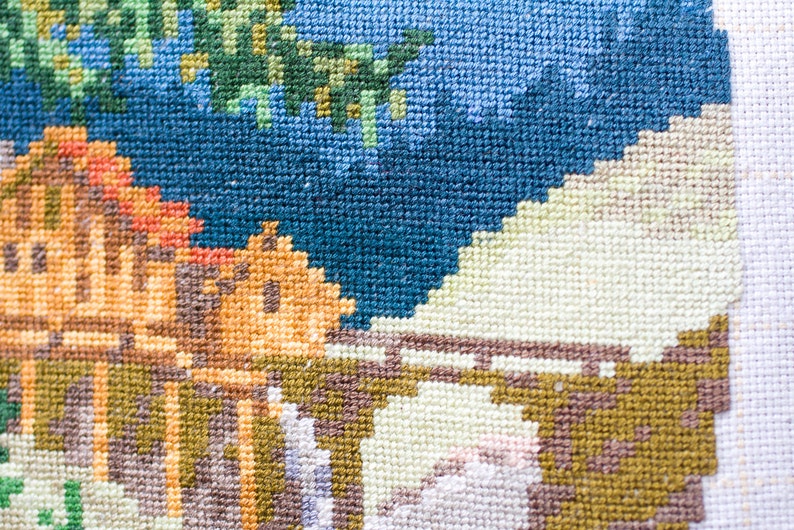 Spring Tapestry, Summer Gobelin Tapestry, Needlepoint, Needlework, Wall