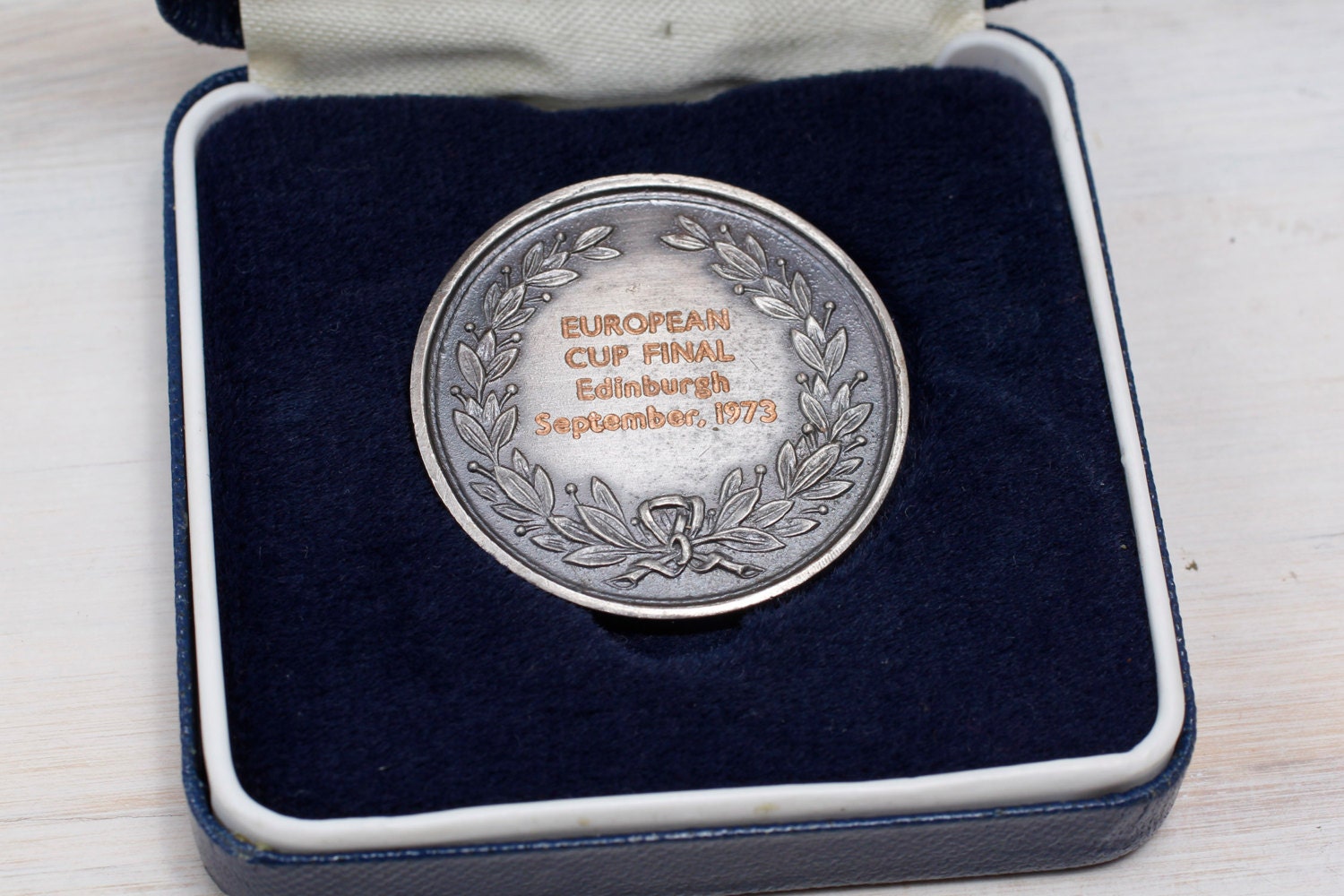 Rare European Cup Final Edinburgh September 1973 Medal Memorabilia