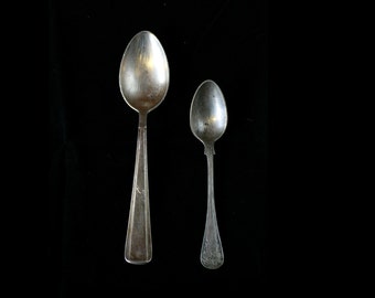 2 Vintage Silver Plated Spoons, Mid century, Party, wedding, Housewarming, ohtteam, Collectibles, Crown Spoon