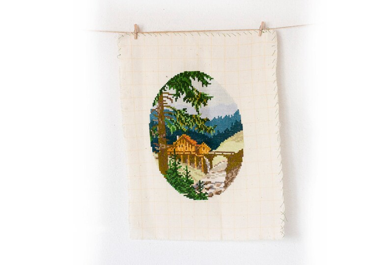 Spring Tapestry, Summer Gobelin Tapestry, Needlepoint, Needlework, Wall