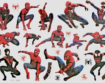 Tatuaggi temporanei per il corpo di Spiderman Web Spider