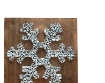 Snowflake string art | Etsy