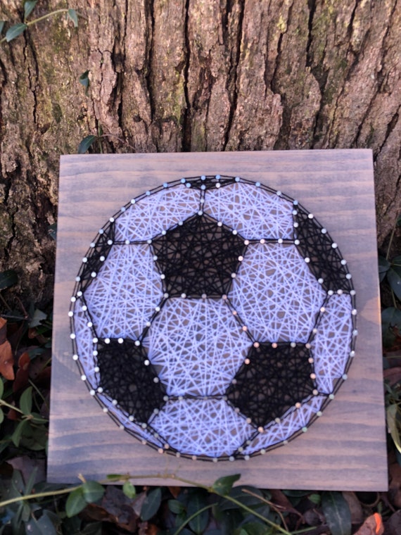 Soccer Ball String Art Sign ball string art sign sports Etsy