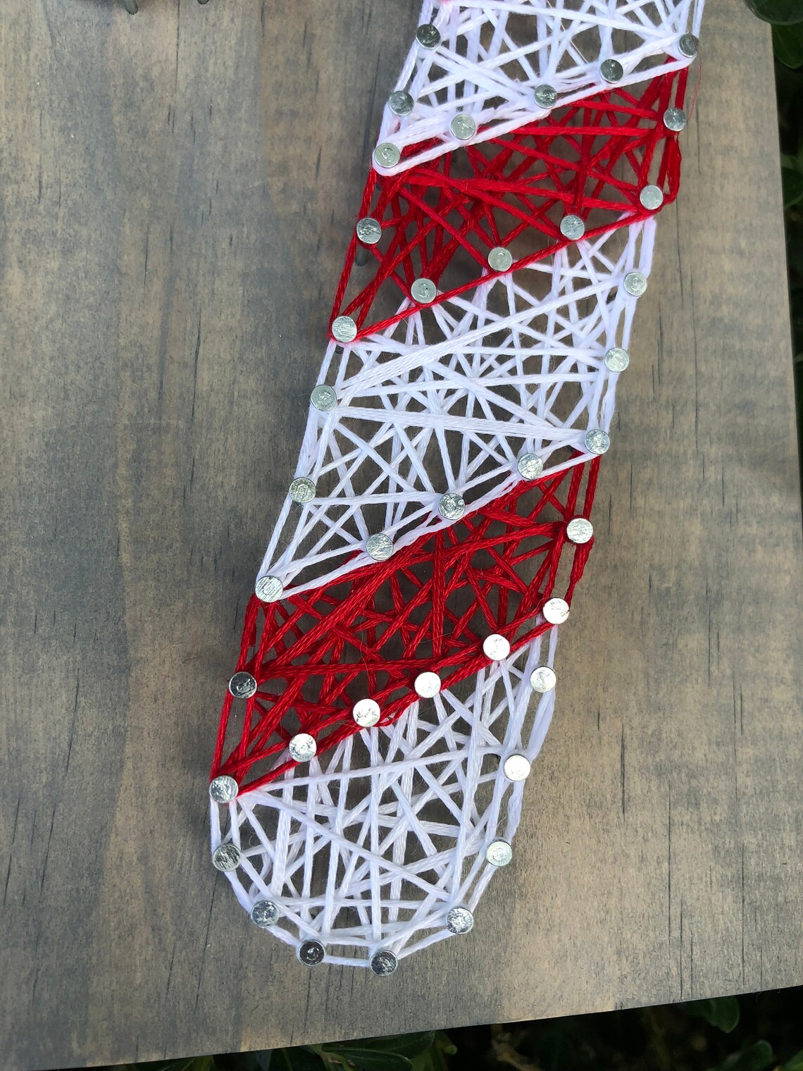 Candy Cane String Art Sign candy cane sign Christmas Etsy
