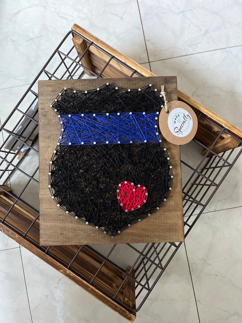 Police Badge String Art Sign for Under 30 Dollars - Etsy